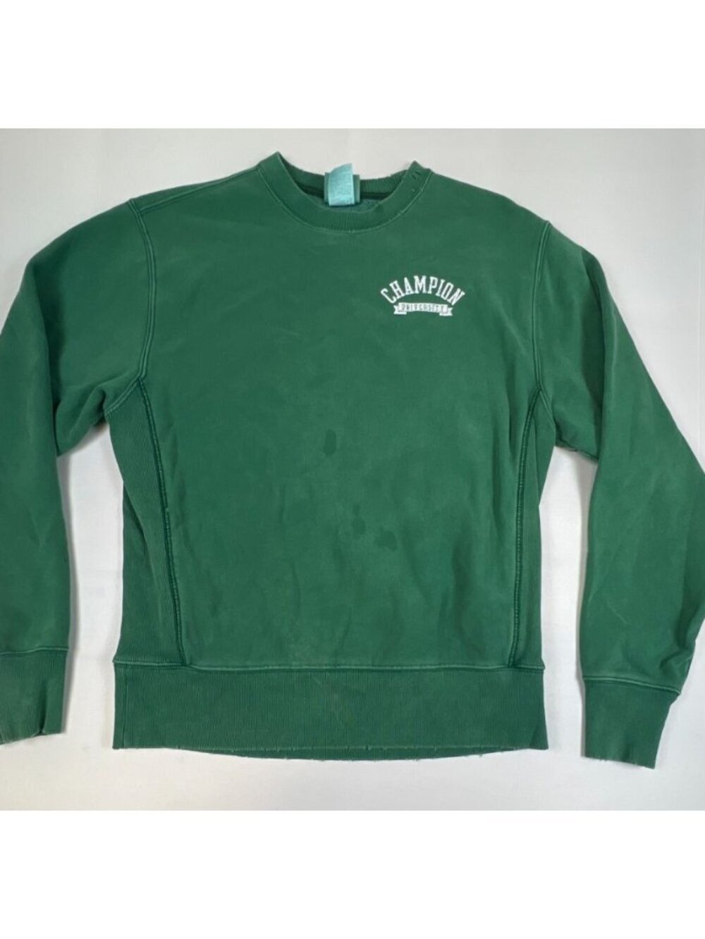 Champion Reverse Weave Men Medium Green Champion University Sweatshirt